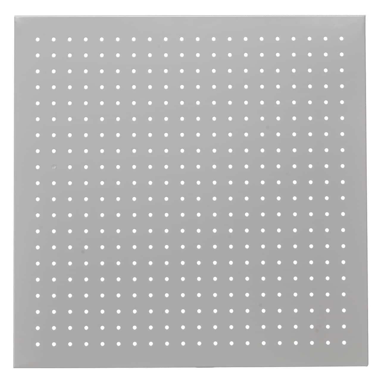 22" x 22" Grey Metal Pegboard by Simply Tidy®